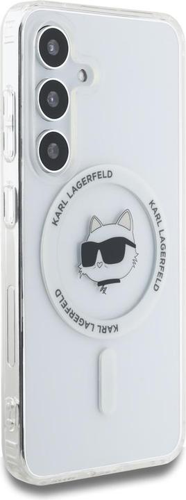 Produktbild Karl Lagerfeld HC Magnetic IML Metal Choupette Head case for Samsung Galaxy S25 Plus white (Samsung Galaxy S25+)