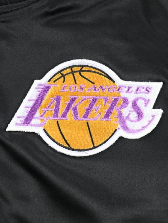 Image du produit Mitchell & Ness M&N Satin Bomber Veste - FLIGHT Los Angeles Lakers noir (L)