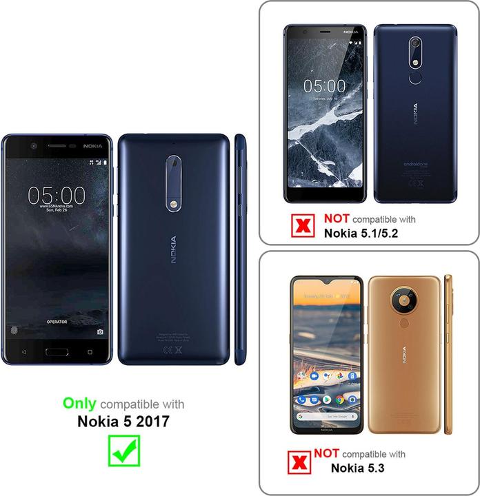Actual product image Cadorabo Book Jeans Optics Cover (OnePlus 5)