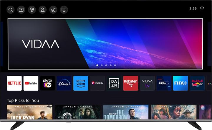 Image du produit JVC Téléviseur 55 pouces Smart TV VIDAA LT-55VD3555 Téléviseur 4K UHD, HDR Dolby Vision et triple tuner (55", LED, 4K, 2025)