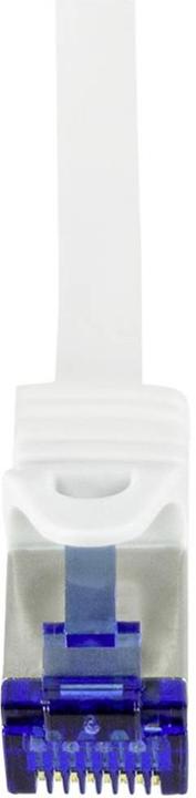 Actual product image LogiLink Patch cord Ultraflex, Cat.6A, S/FTP, 10 m, white withCat.7 raw cable, extra flexible & soft cable m (S/FTP, CAT6a, 10 m)