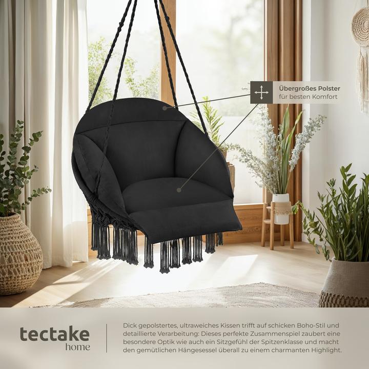 Actual product image tectake Poltrona sospesa Samira (150 kg)