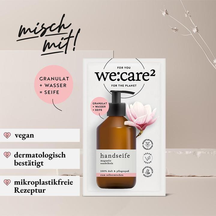 Image du produit we:care2 Kennenlern-Set, Handseife-Granulat, Magnolie-Sandelholz (Recharges, 250 ml)