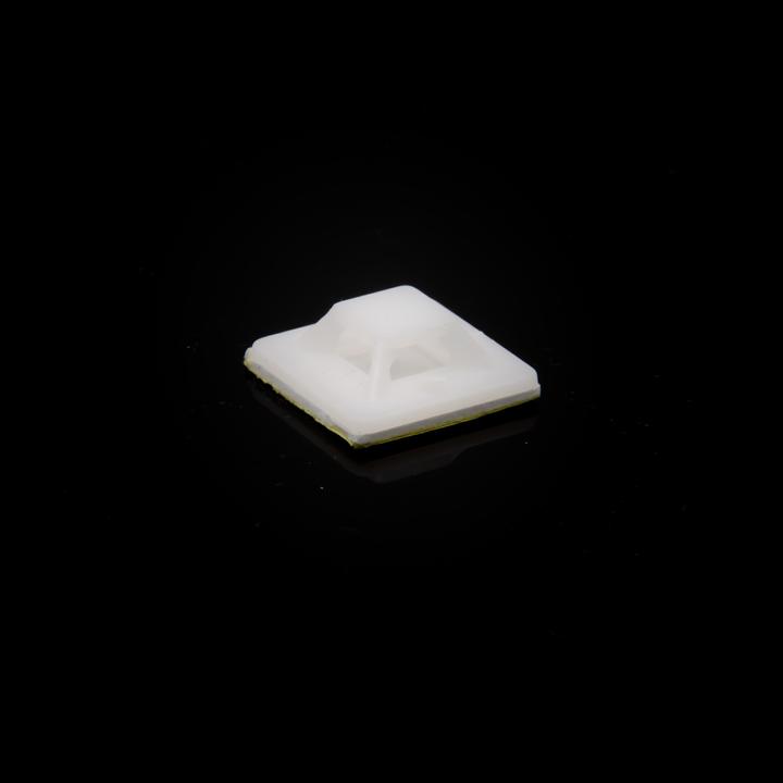 Produktbild Purecrea 20x20mm Kabelbindersockel weiss selbstklebend (Befestigungsschlaufen, 20 mm, 1 Stk.)