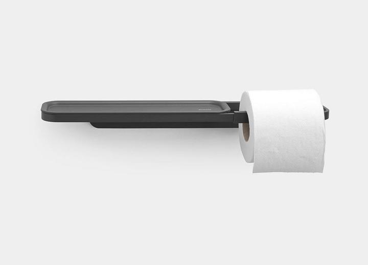 Actual product image Brabantia Toilet paper holder Mindset with shelf anthracite