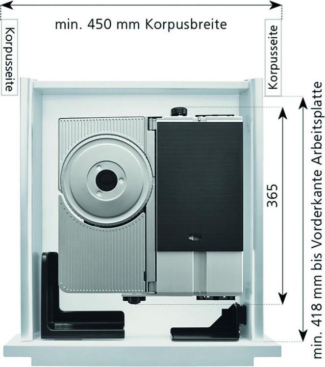 Actual product image Dr. Ritter Built-in slicer AES 72 SR