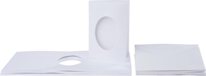 Produktbild VBS Passepartoutkarten "Oval", 30 Stück, DIN A6, Weiss (30 Stk.)