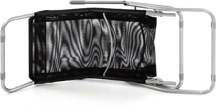 Produktbild VCM Gartenliege 2er Set Bäderliege 160 cm Schwarz Armlehne Stahl Relaxliege klappbar (160 cm)