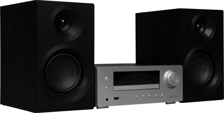 Produktbild Micro set met 2x25 watt vermogen, DAB+, Bluetooth en USB. (Bluetooth, WLAN, 1x 50 W)