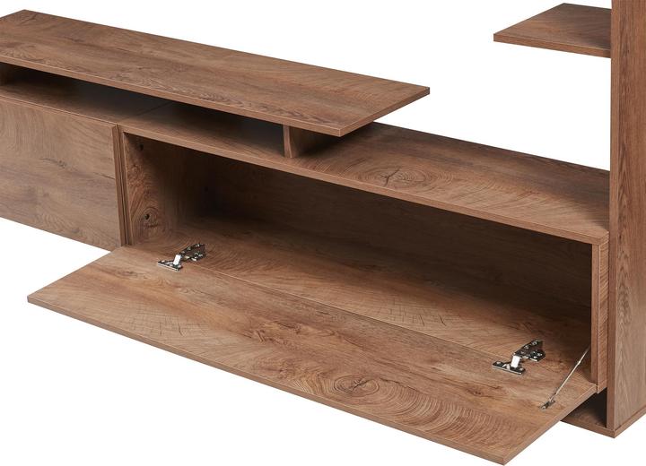 Actual product image En.Casa Fernsehschrank Rauki 233x31x141 cm Walnussoptik