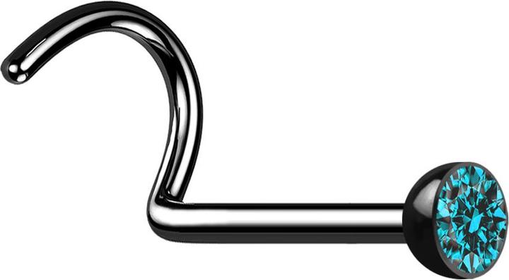 Image du produit Star Piercing Fausse spirale avec motif de serpent (sans laiton, Acier chirurgical 316L)