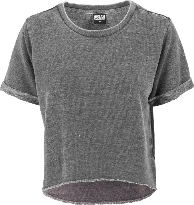 Urban Classics Ladies Cropped Burnout Short Sleeve Crew