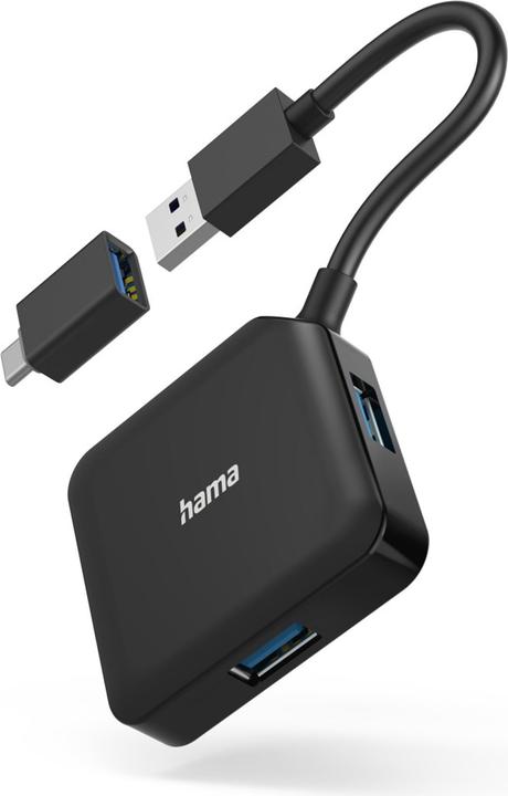 Actual product image Hama USB 3.2 Hub (USB-C, USB-A, 4 Ports)