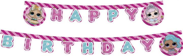 Actual product image Procos Letter chain Happy Birthday LOL Surprise