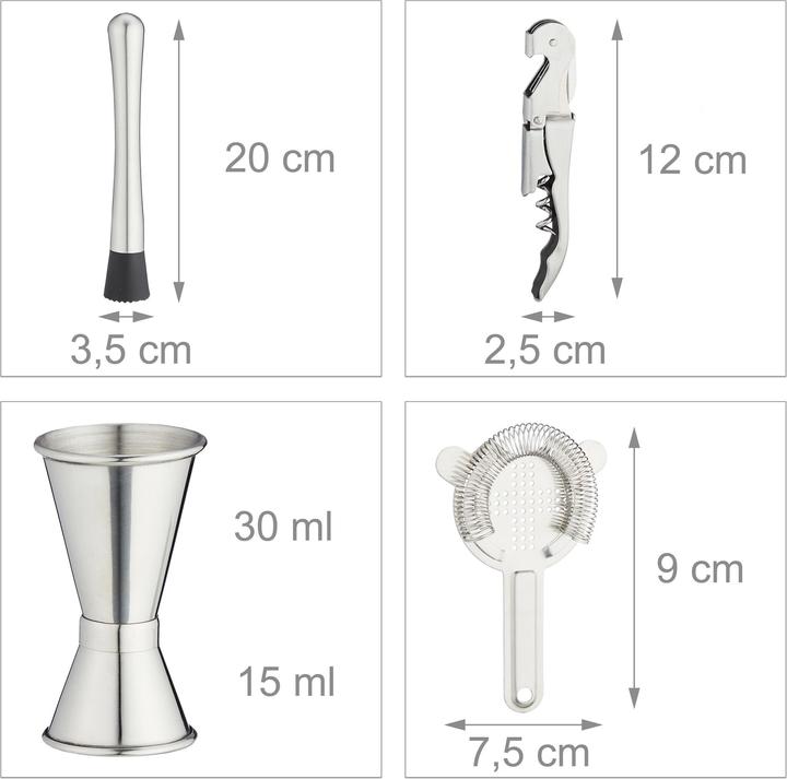 Actual product image Relaxdays Cocktail-Set (Cocktail set)