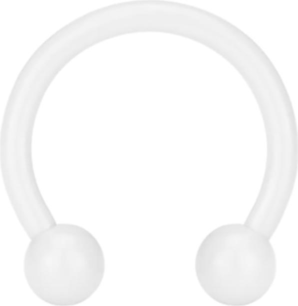 Immagine prodotto Star Piercing Barbell circolare bianco puro con palla (Acciaio chirurgico 316L, senza ottone)