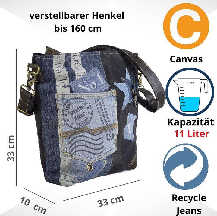 Immagine prodotto Sunsa Borsa in denim Borsa a mano Borsa a tracolla n.53