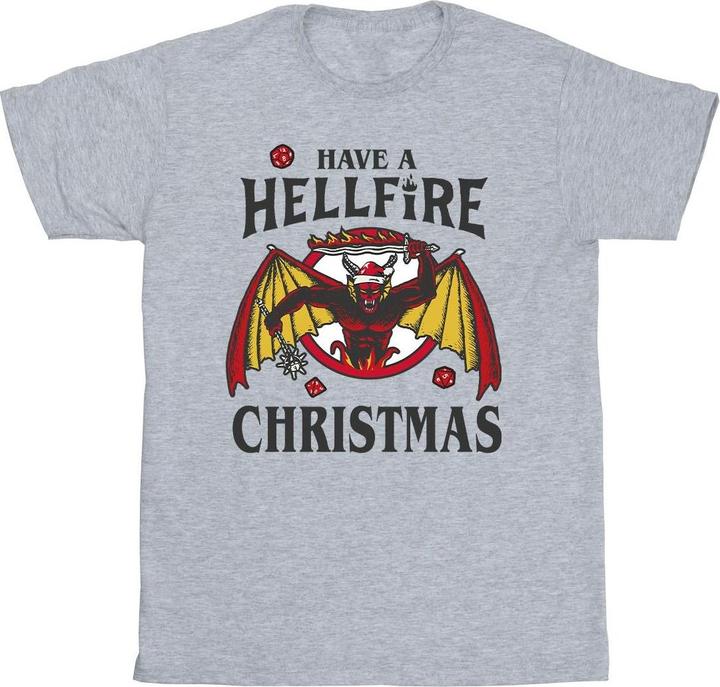 Produktbild Netflix Stranger Things Hellfire Christmas TShirt Mädchen (128)