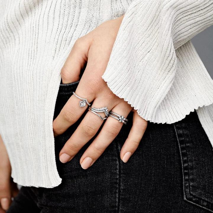 Immagine prodotto Pandora Anello del desiderio lucido (56, 925 Argento)