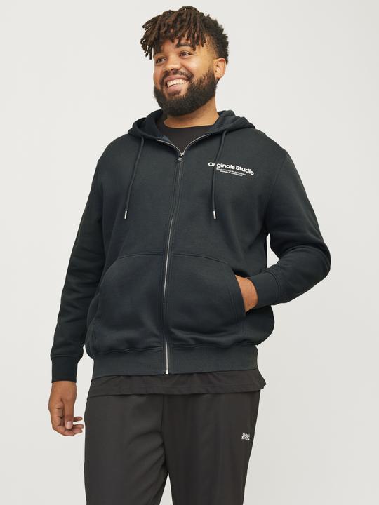 Produktbild Jack & Jones Plus Size Gedruckt Kapuzenpullover mit Reissverschluss Kapuzenpullover mit Reissverschluss (6XL)