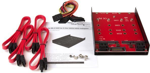 Produktbild StarTech 4X M.2 TO SATA 3.5IN ADAPTER