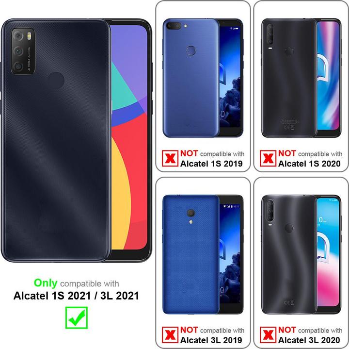 Image du produit Cadorabo Coque pour Alcatel 1S 2021 / 3L 2021 universel avec Clip (Alcatel 1S (2021))