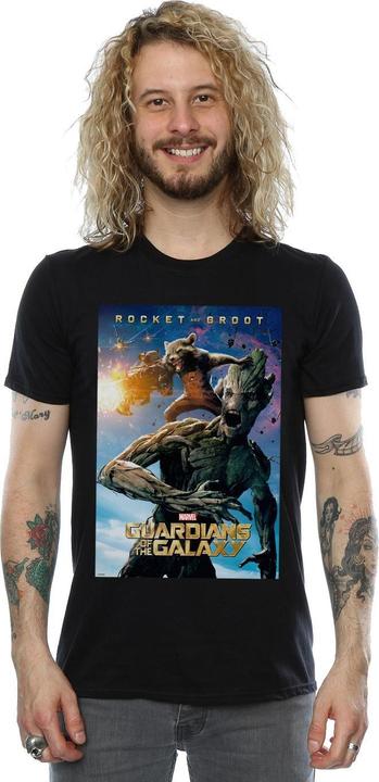 Produktbild Guardians Of The Galaxy Rocket And Groot Poster TShirt (M)