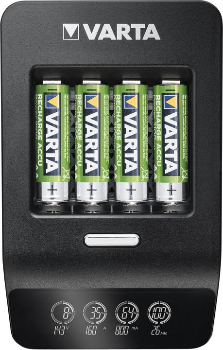 Varta Caricabatterie LCD Ultra Veloce+ (1 pz., AA, 2100 mAh, Batteria + Caricabatterie)
