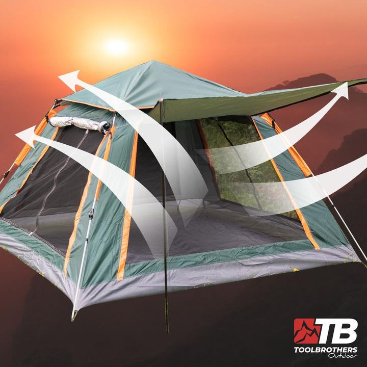 Image du produit Tool Brothers Tente de camping (Tente igloo, 5 kg, 4 personnes)