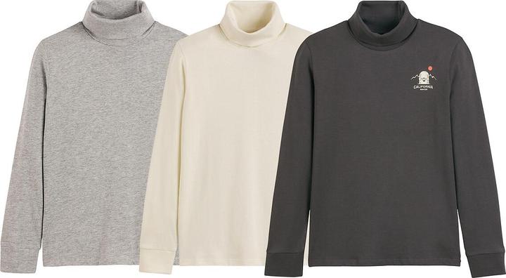 Produktbild La Redoute Collections 3er-Pack Rollkragen-Shirts zum Unterziehen (140)