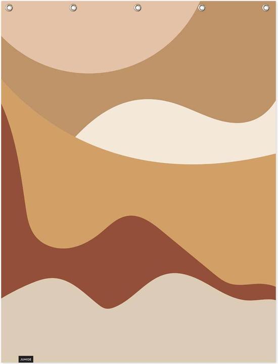 Produktbild Juniqe Golden Waves - Abstrakt & Geometrisch (150 x 200 cm)