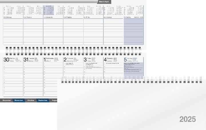 Produktbild Simplex Wochenplaner AC-Terminer (307 x 105 mm, Deutsch, Englisch, Italienisch, Französisch)