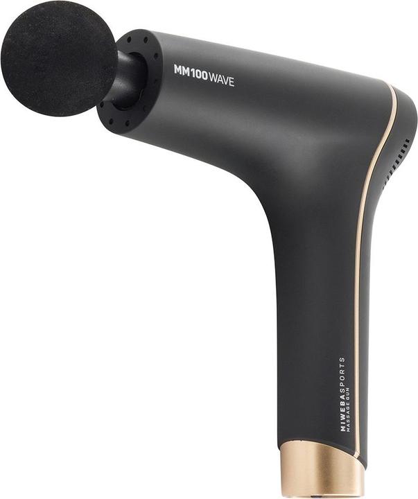Actual product image Miweba Massage Gun MM100 SPORTS Fascia Muscle Massage Gun 6 Attachments Heads (Black/Gold)