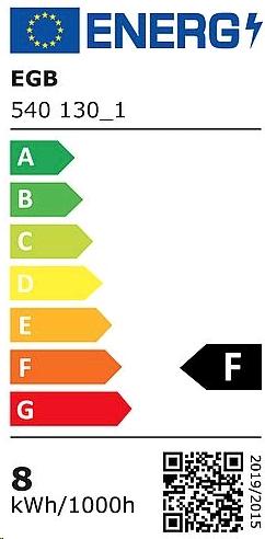 Energie-Label EGB LED Lampe R80 E27 120 8W 860lm 2700K (E27, 8 W, 860 lm, 1 x, F)