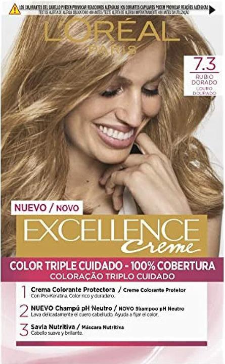 Produktbild L'Oréal Paris EXCELLENCE Creme tinte #7,3 rubio dorado (#7,3 rubio dorado)