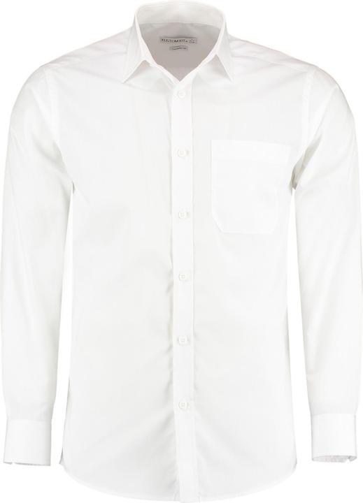 Kustom Kit Langarm Poplin Shirt