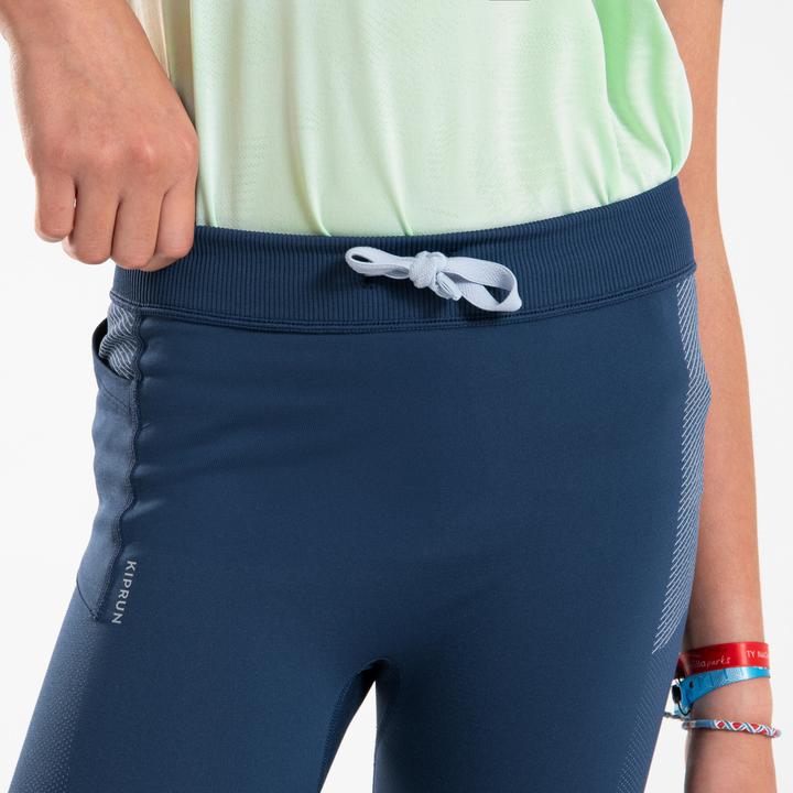 Actual product image Kiprun Lauftights 7/8 Kinder - Comfort 500 marineblau (10, 11, 12)