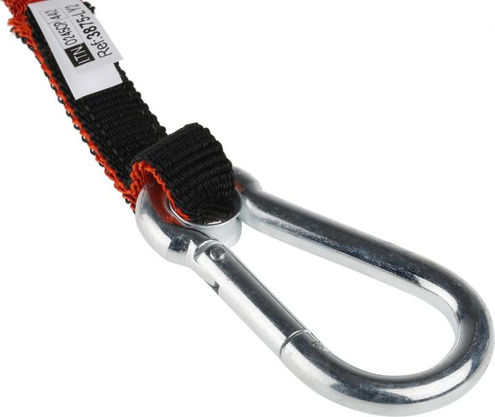 Produktbild Bahco Sicherungsleine mit fest montiertem Karabiner und nicht wechselbarer Schlaufe, 3 kg, 1,2 m