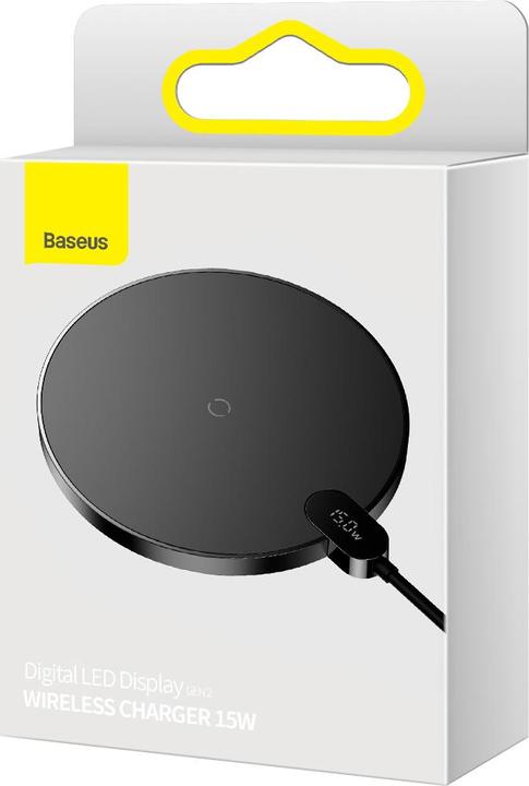 Actual product image Baseus Digital LED Display Wireless Charger 15W (15 W)