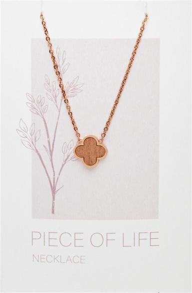 Produktbild HCA Halskette Piece of Life - rosévergoldet - Kleeblatt (Edelstahl)