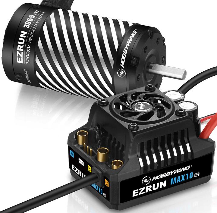 Produktbild Hobbywing Ezrun MAX10 G2 140A Combo mit 3665SD-3200kV 5mm Welle