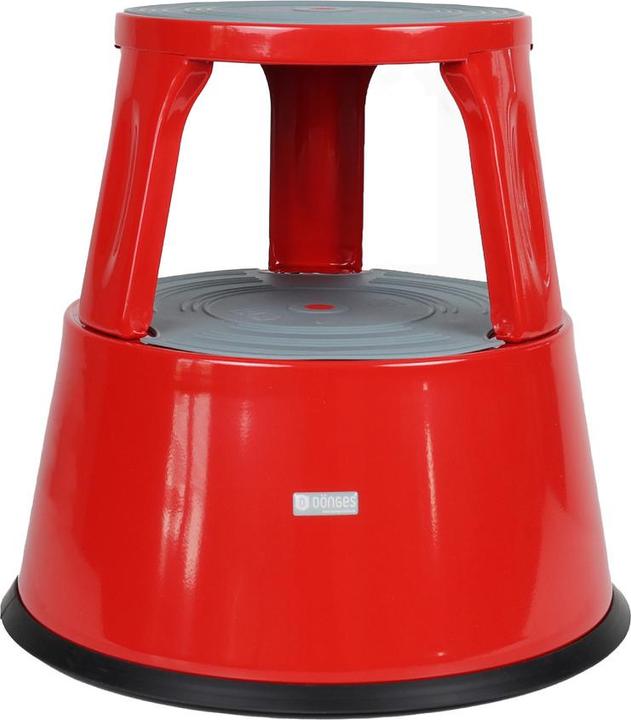 Immagine prodotto Dönges Sgabello a rotelle, metallo, rosso