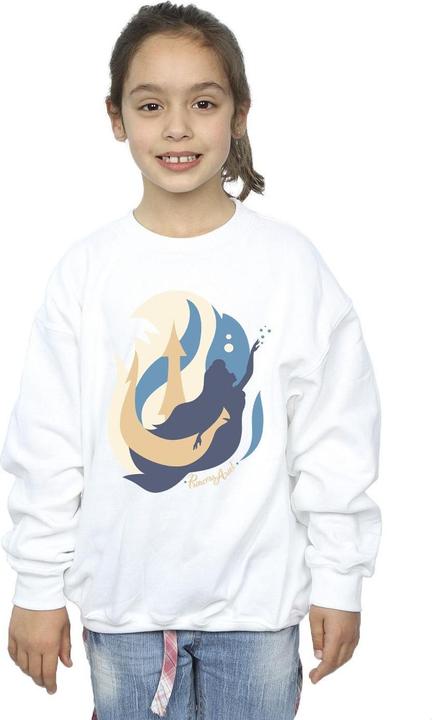 Actual product image Disney Girls The Little Mermaid Colour Silhouettes Sweatshirt (152, 158)