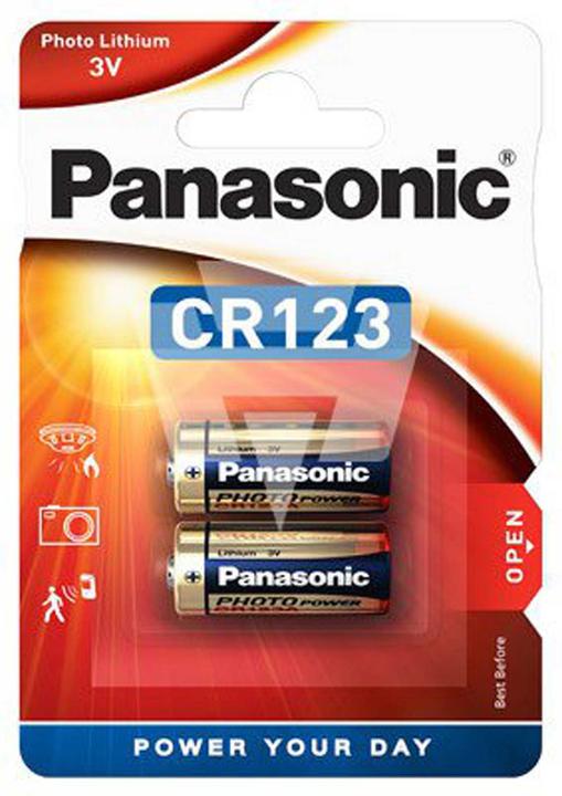 Actual product image Panasonic Photo Lithium CR123 (2 pcs., CR123A, 1400 mAh)
