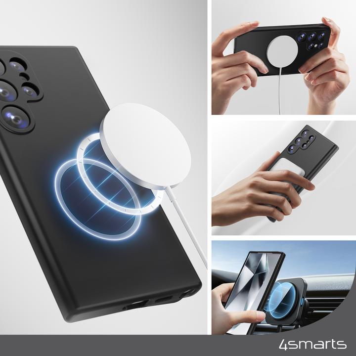 Immagine prodotto 4smarts Custodia in silicone compatibile con CupertinoQi2 (Samsung Galaxy S24 Ultra)