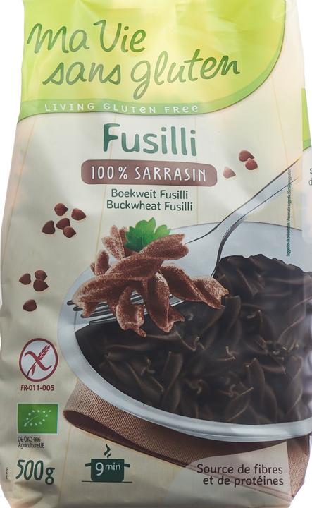 Image du produit Ma vie sans Gluten Fusilli 100% sarrasin (500 g)