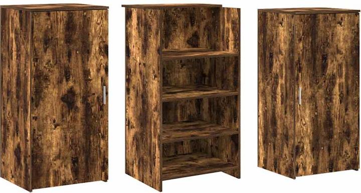 Produktbild VidaXL Empfangstheke Räuchereiche 155x50x103,5 cm Holzwerkstoff Empfangstresen