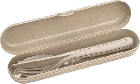 Produktbild Koziol Besteckset KLIKK READY 7070700 sand (3 Stück, Besteck Set)