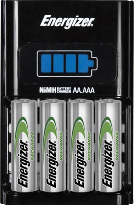 Produktbild Energizer Recharge 1-Hour (4 Stk., AA, AAA, 2300 mAh, Ladegerät inkl. Akku)