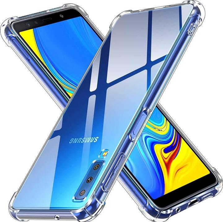 Screenguard Samsung Galaxy A7 2018 Case Crystal Soft Airbag Bumper (Samsung Galaxy A7 (2018))